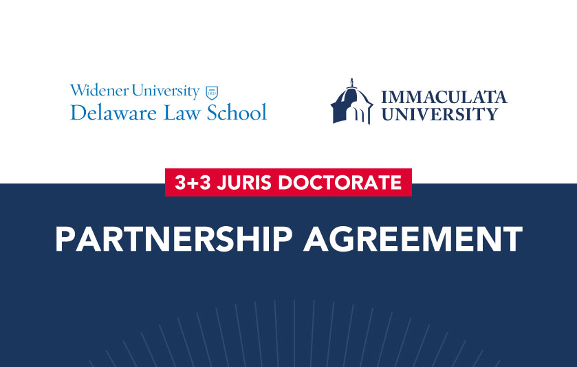 Widener University 3+3 Juris Doctorate Partnership Agreement