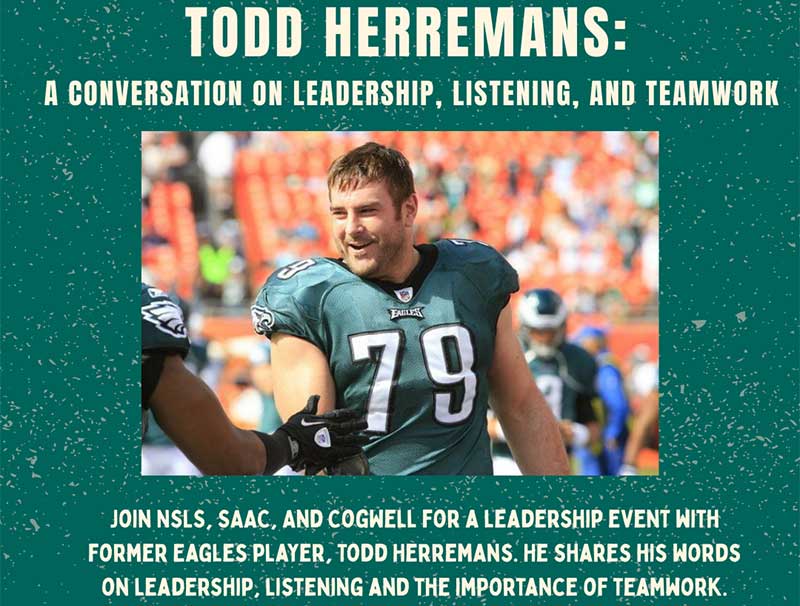 Photo of football player in Eagles uniform