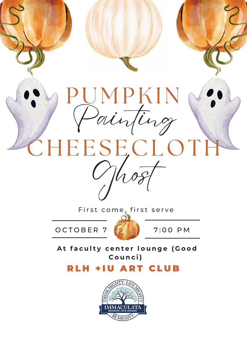 Pumpkin painting poster