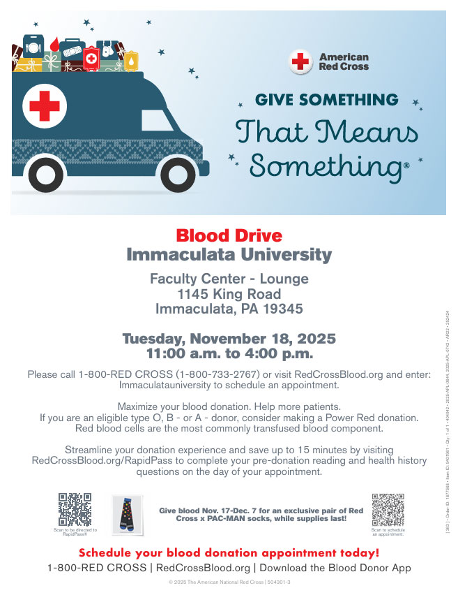 Flyer for blood drive
