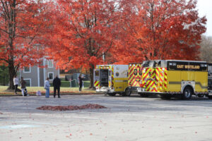 Ambulance and fire engine