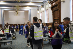 Large room full of people