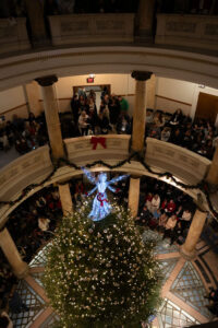 Christmas tree in rotunda