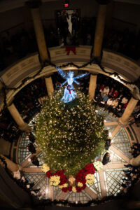 Christmas tree in rotunda