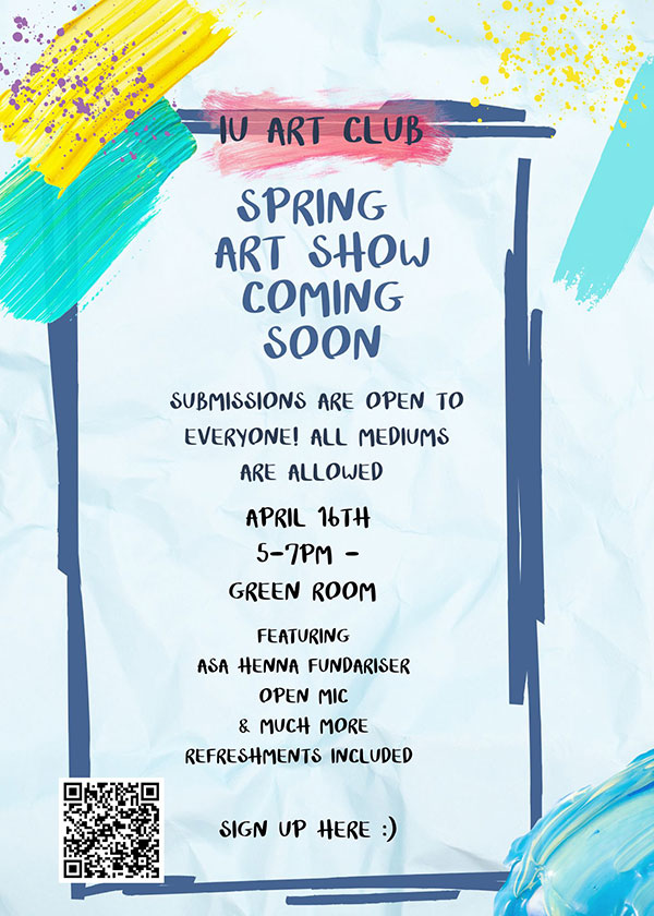 Art show flier