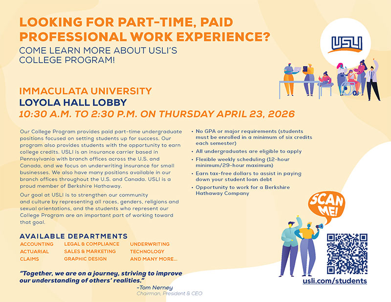 Flyer with information about program