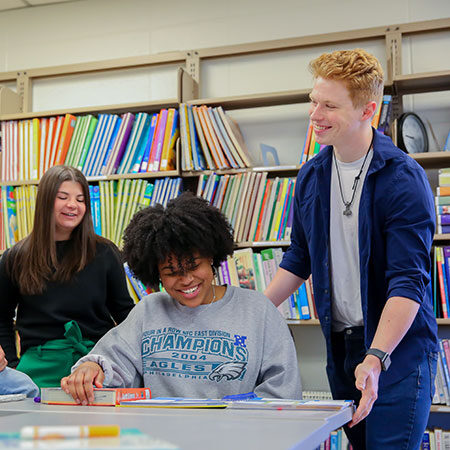 Group of college students